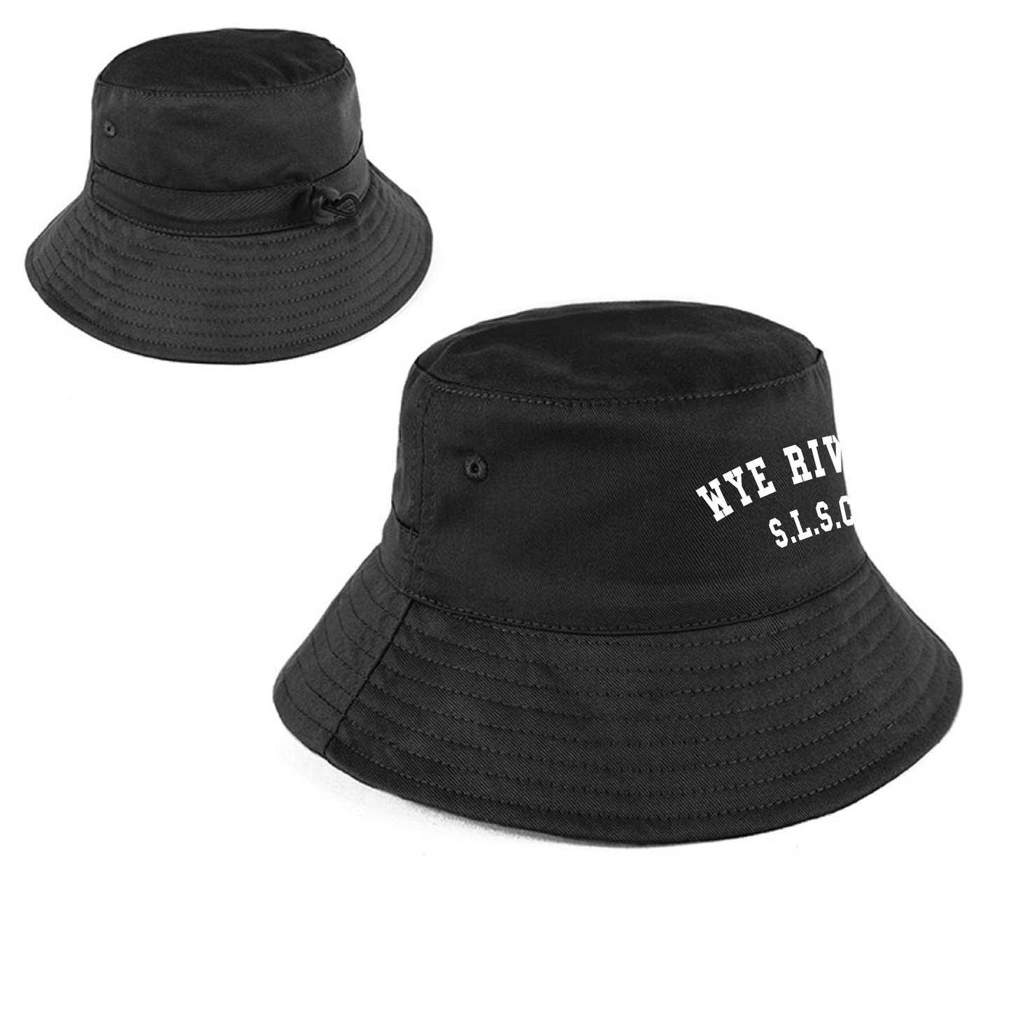 Kids Wye River SLSC text adjustable bucket hat